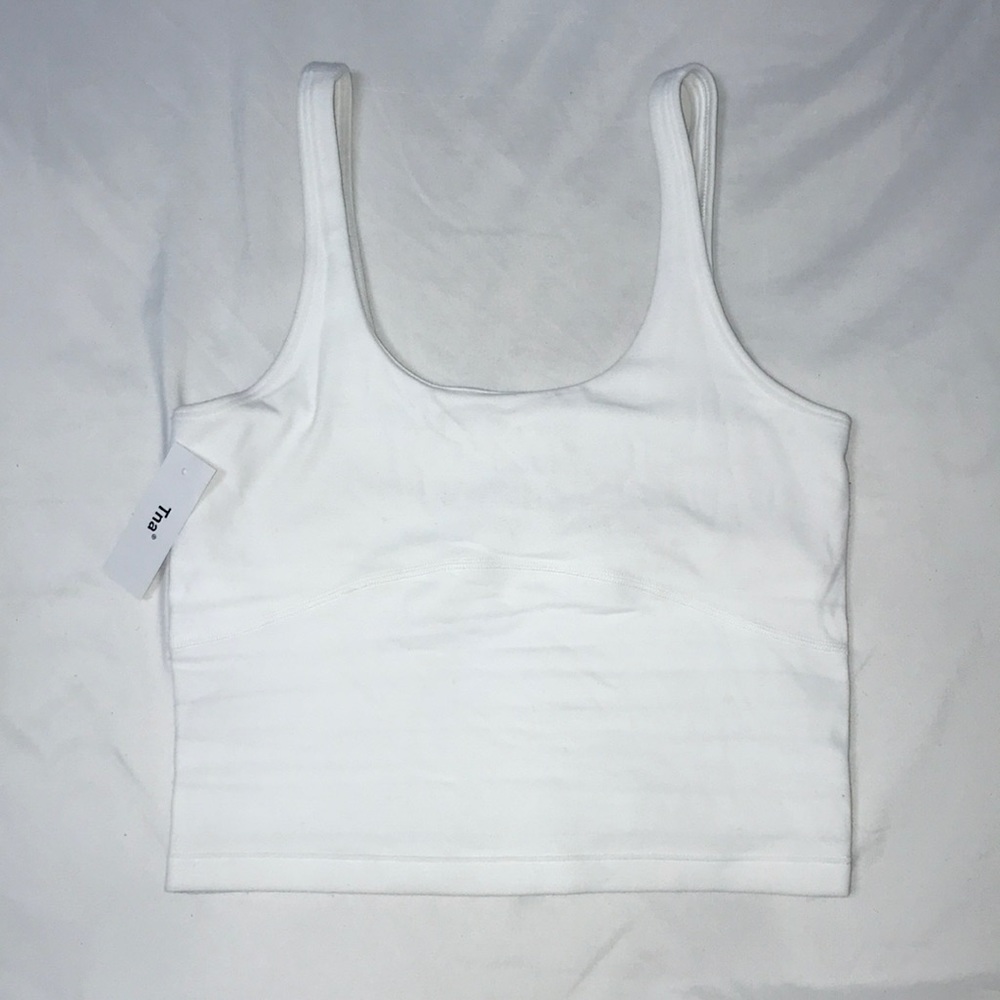 TNA butter core sports tank in white !!